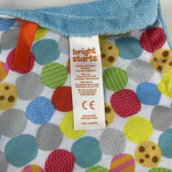 Bright Starts Sesame Street Abby 13" Baby Lovey Security Blanket Blue Pink - Picture 8 of 9